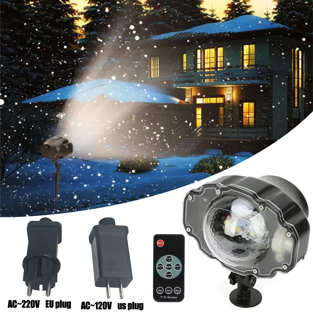 Outdoor Spotlight - DACHAN Snowfall LED Light Projector, Snow