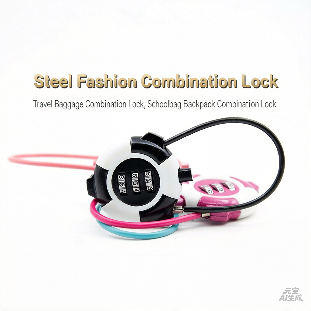Outdoor Sport Backpack - 3 Digit Combination Cable Lock Strap