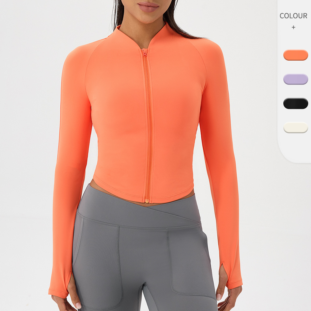 Nude yoga wear jacket stand-up - Outdoor Sport Jacket Women'S avis et prix