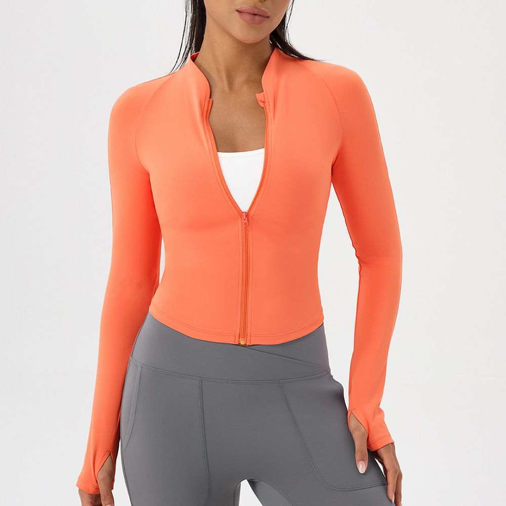 Nude yoga wear jacket stand-up - Outdoor Sport Jacket Women'S avis et prix