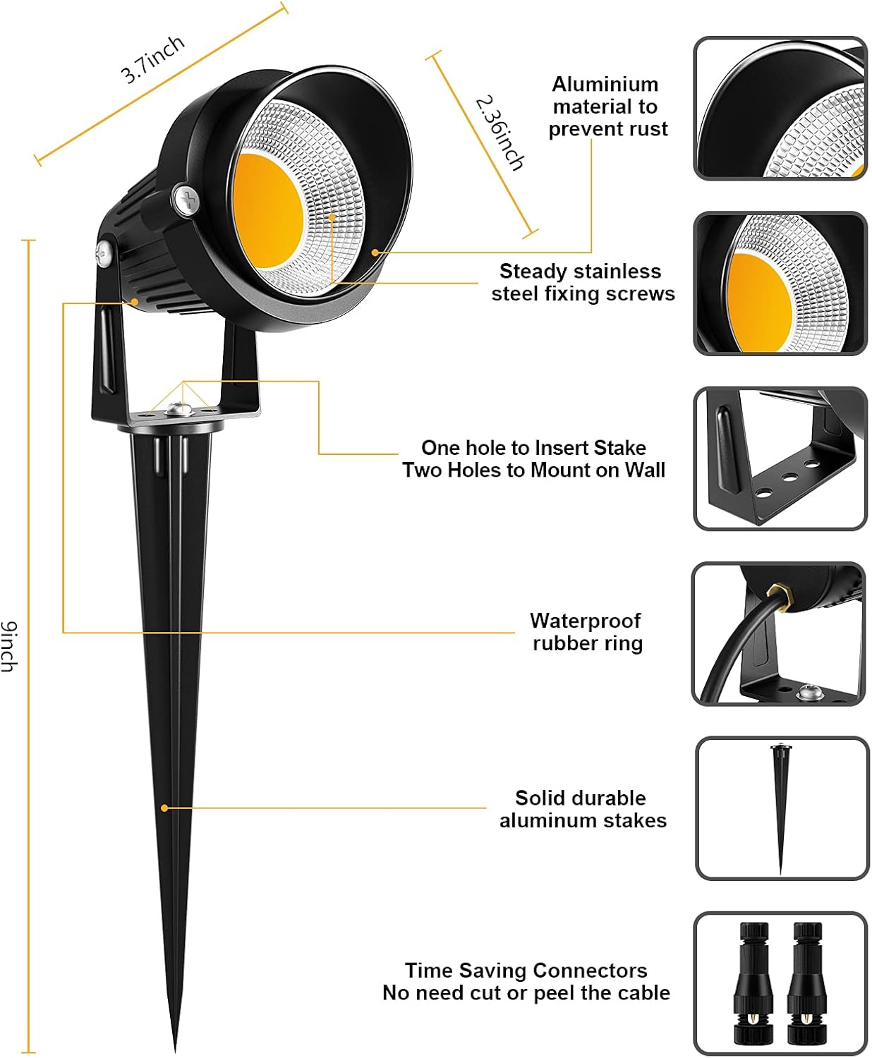 10W LED Landscape Lights with  - Outdoor Spotlight avis et prix
