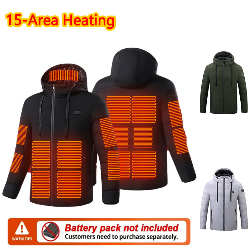 15 Area Heated Winter Hooded J - Outdoor Sport Jacket Women'S avis et prix