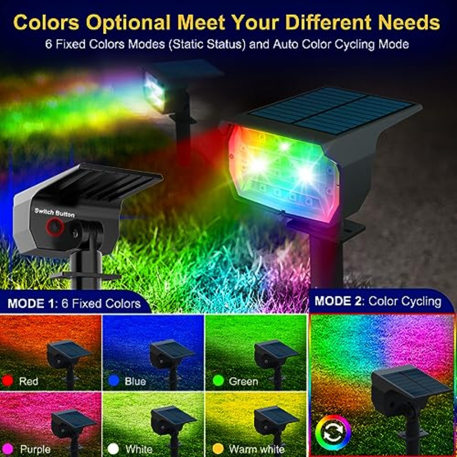 Solar Spot Lights Outdoor Colo - Outdoor Spotlight avis et prix