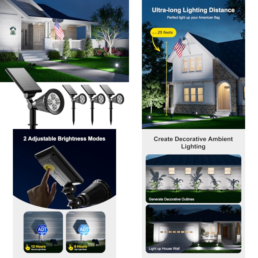 Solar Spotlights Outdoor Water - Outdoor Spotlight avis et prix