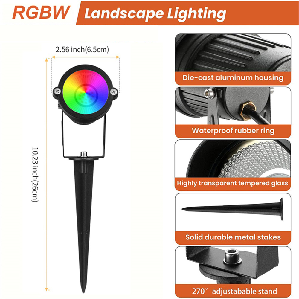 RGBW Landscape Lighting 10W wi - Outdoor Spotlight avis et prix