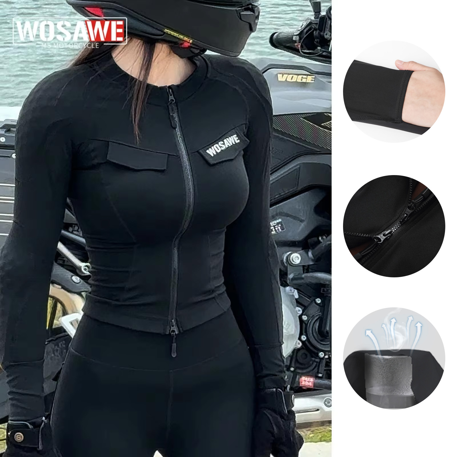 WOSAWE Motorcycle Jacket Refle - Outdoor Sport Jacket Women'S avis et prix