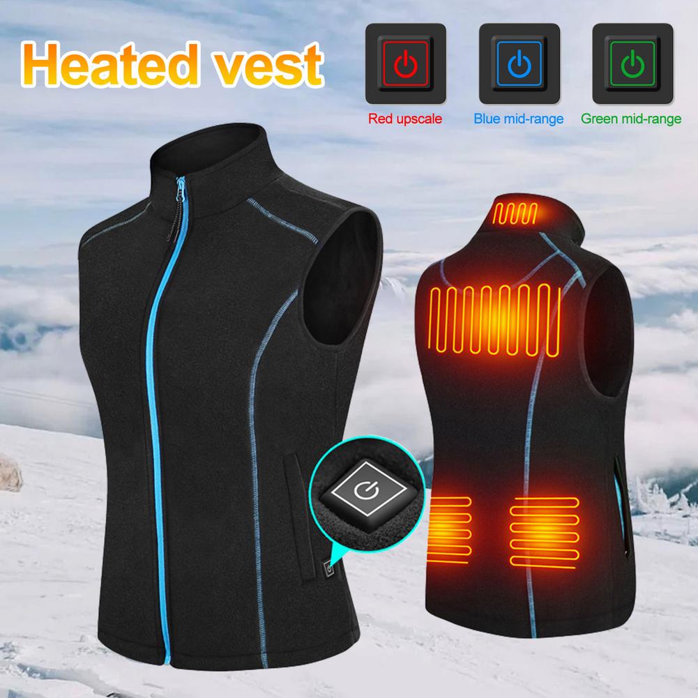 Women Heated Vest Winter Elect - Outdoor Sport Jacket Women'S avis et prix