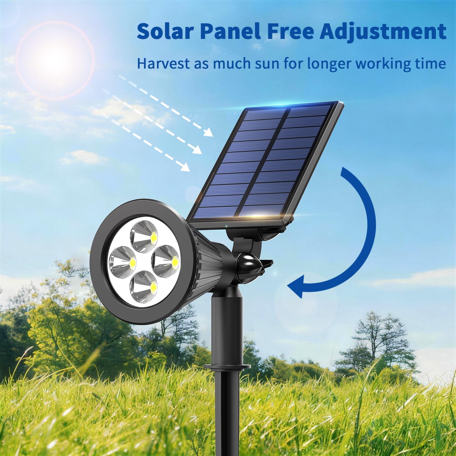 6 Pack Solar Spot Lights Outdo - Outdoor Spotlight avis et prix