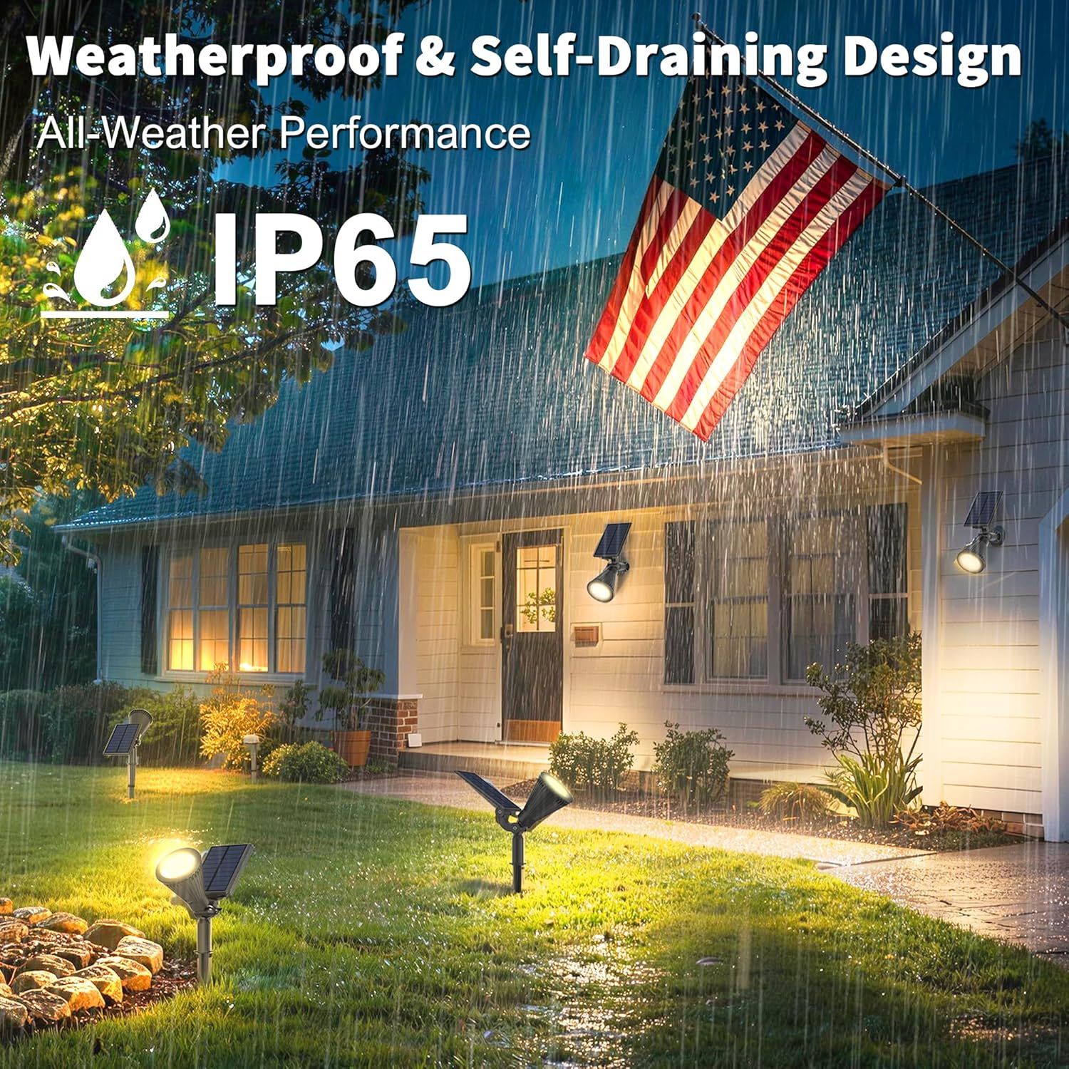 6 Pack Solar Spot Lights Outdo - Outdoor Spotlight avis et prix